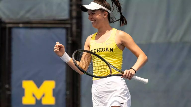 Michigan tennis surges into Sweet 16 with 11th straight win