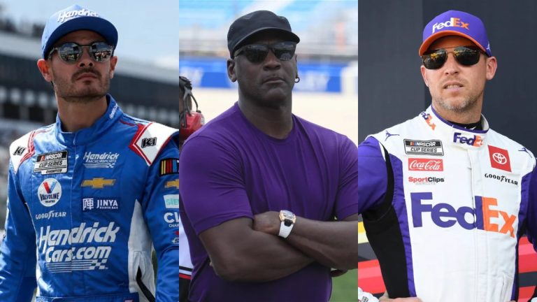 Kyle Larson’s Quiet Michael Jordan Encounter Destroyed Denny Hamlin’s Exclusive Garage Status