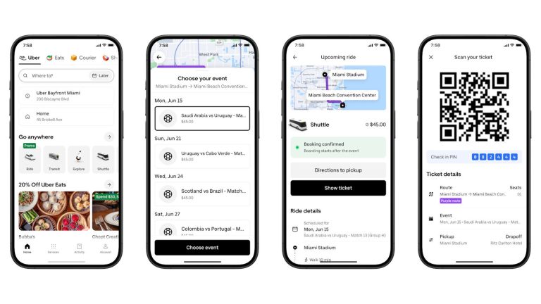 Uber Will Offer Shuttle Rides From Select FIFA World Cup Stadiums In The US