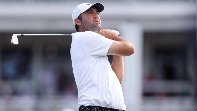 What I noticed about Scottie Scheffler’s swing when watching him on the range at The Memorial