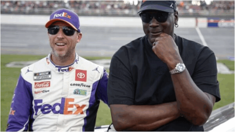 Denny Hamlin Unleashes Bold 3-Word Swipe at Michael Jordan After Taking Kansas Mockery ‘Personally’