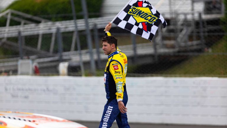 Denny Hamlin wins again at Pocono, but retirement talk grows louder as 2027 looms