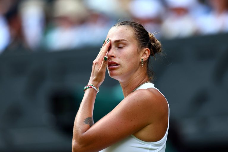 Aryna Sabalenka Hits Herself With Racket As Naomi Osaka Takes Edge at Wimbledon