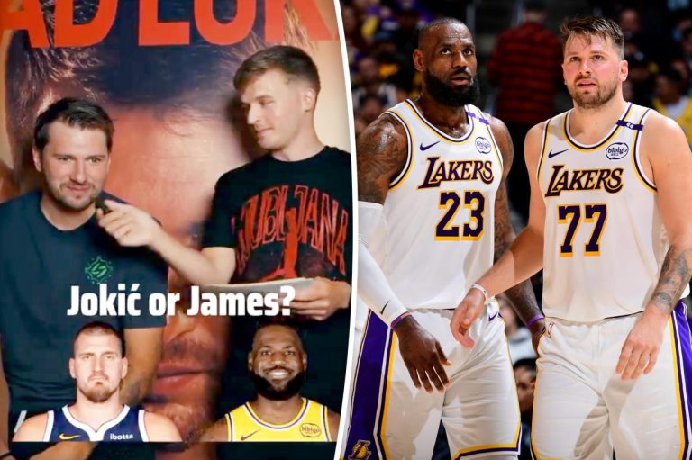 Luka Doncic burns LeBron James with teammate answer Lakers